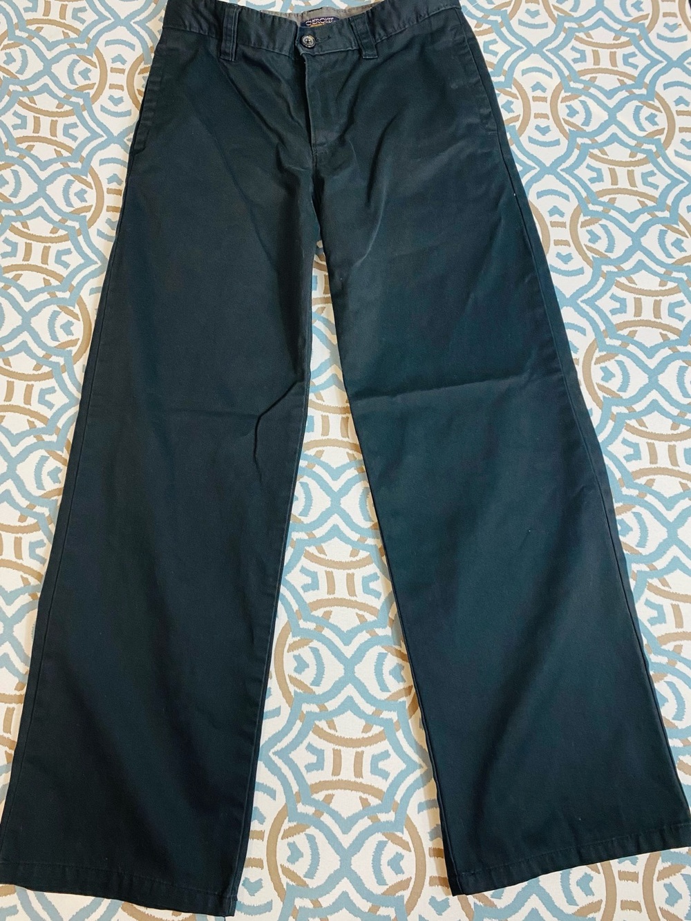 Kids Black Wide-Leg Jeans